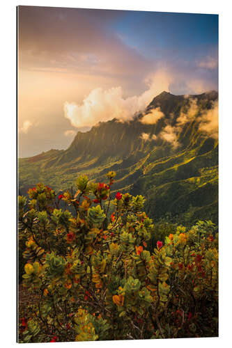 Gallery print Sunset in Kauai Island, Hawaii