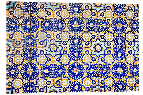 Akrylglastavla Moroccan Tiles