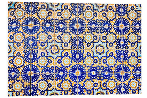 Foam board print Moroccan Tiles