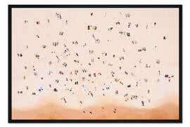 Gerahmter Kunstdruck Menschen am Bondi Beach, Australien