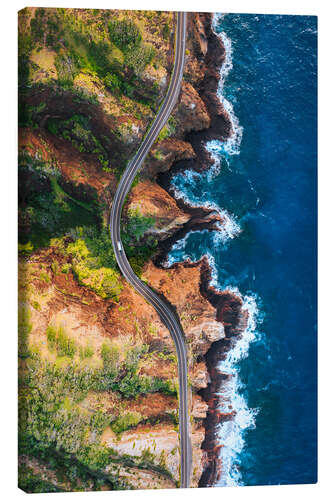 Leinwandbild Küstenstraße, Hawaii