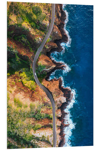 Tableau en PVC Coastal Highway, Hawaii