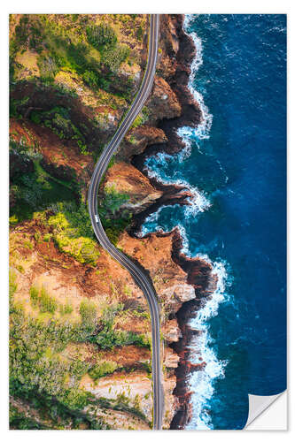 Vinilo para la pared Coastal Highway, Hawaii