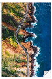 Naklejka na ścianę Coastal Highway, Hawaii