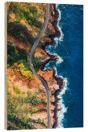 Cuadro de madera Coastal Highway, Hawaii