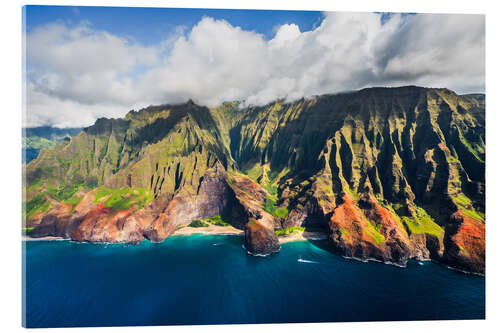 Acrylic print Na Pali Coast, Hawaii