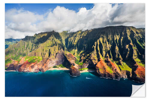 Sticker mural Na Pali Coast, Hawaii