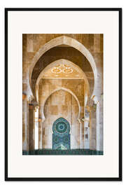 Gerahmter Kunstdruck Marokkanischer Torbogen, Casablanca