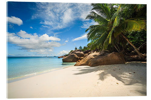 Cuadro de metacrilato Tropical Beach, Anse Lazio, Seychelles