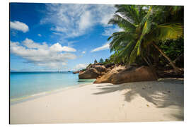 Magnettafel Tropischer Strand, Anse Lazio, Seychellen