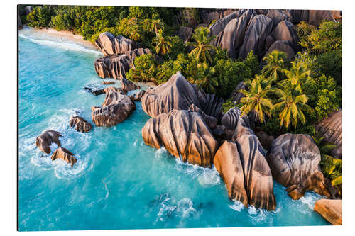 Aluminiumsbilde Anse Source d'Argent Beach, Seychelles