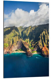 Aluminium print Napali Coast, Hawaii