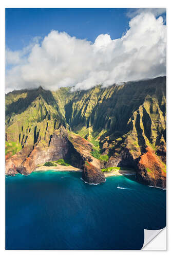 Naklejka na ścianę Napali Coast, Hawaii