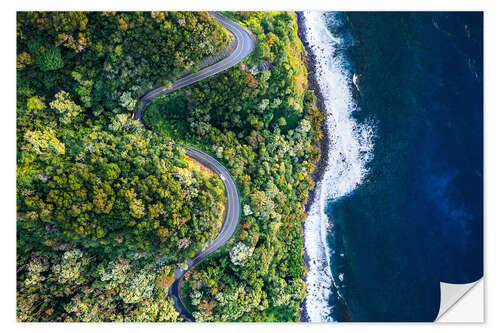 Naklejka na ścianę Road to Hana, Hawaii