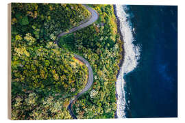 Cuadro de madera Road to Hana, Hawaii