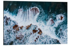 Magnettafel Meereswellen Krachen an der Küste