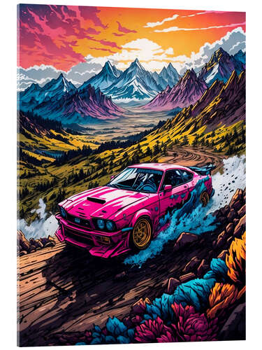 Acrylic print Mountain Ride