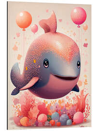 Magnettafel Niedlicher Walfisch