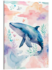 Magnettafel Fröhlicher Wal