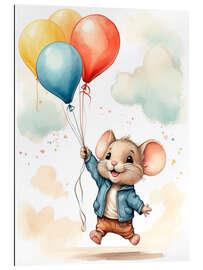 Gallery print Mouse with Balloons