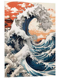 Foam board print The Great Wave