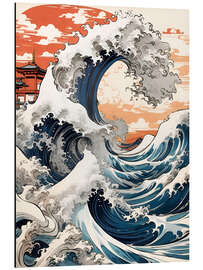 Magnettafel Die große Welle