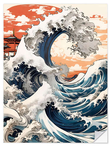 Naklejka na ścianę The Great Wave