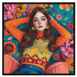 Gerahmter Kunstdruck Look At Me