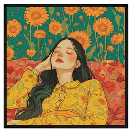 Gerahmter Kunstdruck Sunflower Dreams