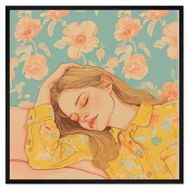 Gerahmter Kunstdruck Schlafmodus