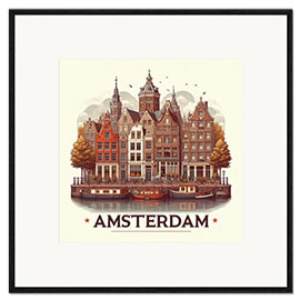 Gerahmter Kunstdruck Amsterdam, Niederlande