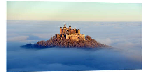 Akrylglastavla Hohenzollern Castle in a Sea of Fog