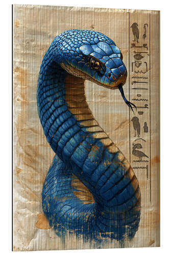 Galleriprint Glyph Dance of the Azure Serpent - Cobra on Papyrus