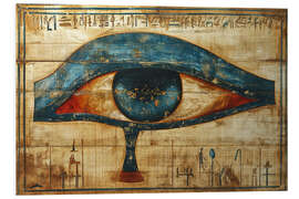 Hartschaumbild Horus-Auge auf Papyrus