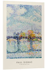 Foam board print Le pont des Arts, 1928