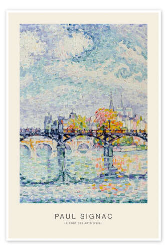 Poster Le pont des Arts, 1928