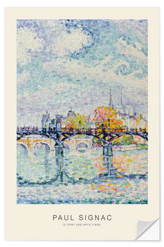 Naklejka na ścianę Le pont des Arts, 1928