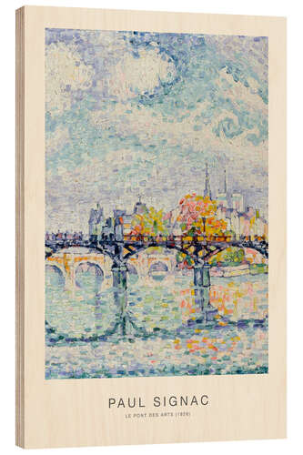 Cuadro de madera Le pont des Arts, 1928