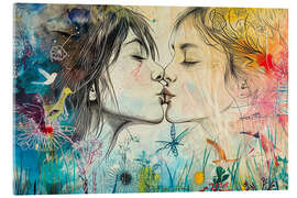 Quadro em acrílico The First Kiss