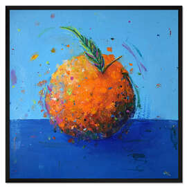 Gerahmter Kunstdruck Tangerine on Blue