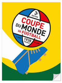 Selvklebende plakat 1938 World Cup France