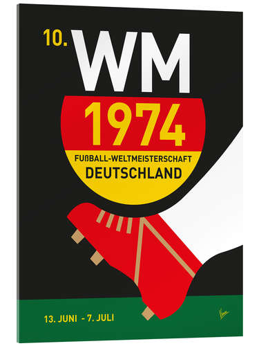 Quadro em acrílico 1974 World Cup Germany