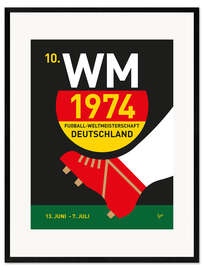 Impression artistique encadrée 1974 World Cup Germany