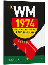 Magnettafel 1974 Fußball-Weltmeisterschaft Deutschland