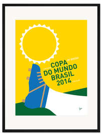 Gerahmter Kunstdruck 2014 Fußball-Weltmeisterschaft Brasilien