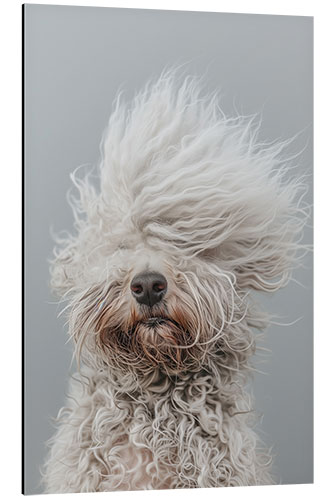 Stampa su alluminio Bad hair day poodle