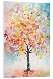 Gallery print Abstract Tree with layered brush strokes