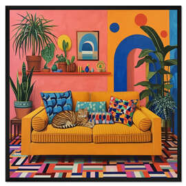 Gerahmter Kunstdruck Gepolsterter Komfort