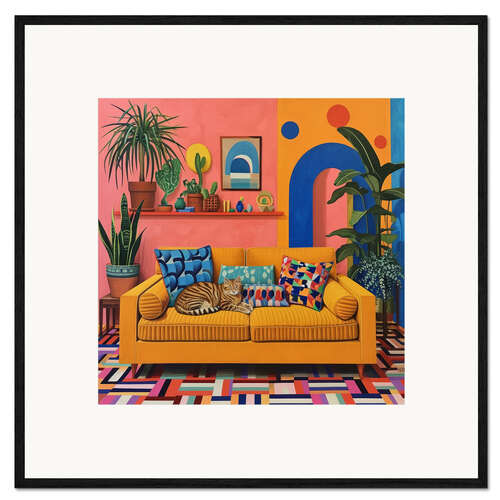 Ingelijste kunstdruk Cushioned Comfort