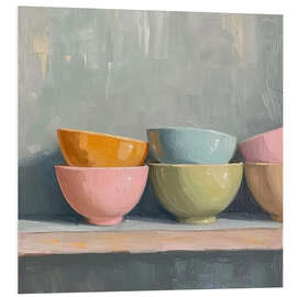 Tableau en PVC Pastel pots